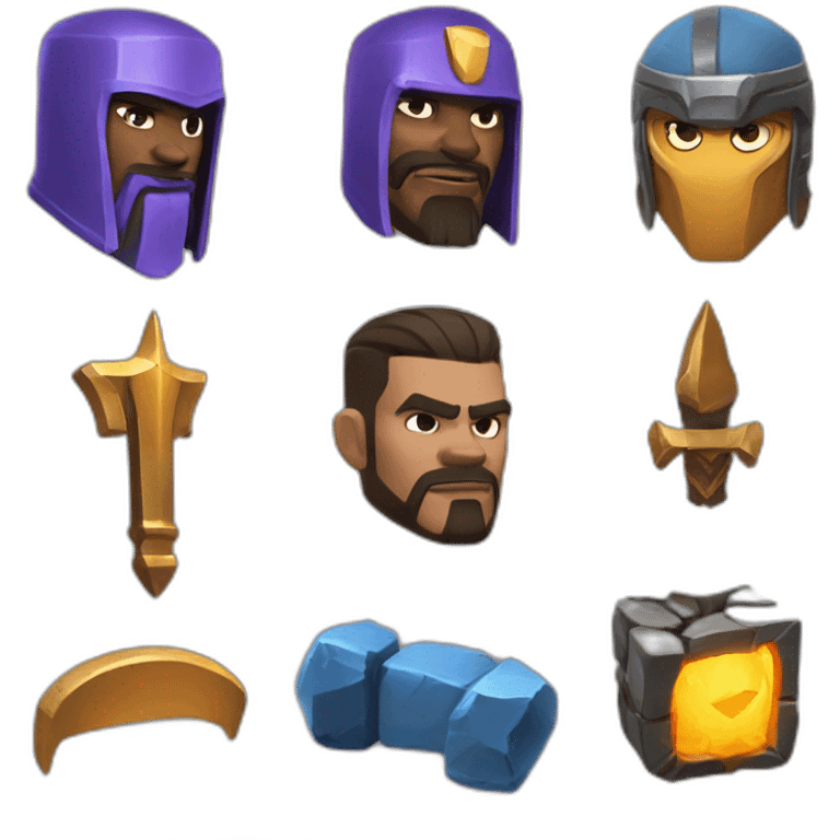 Clash of clans and freefire emoji