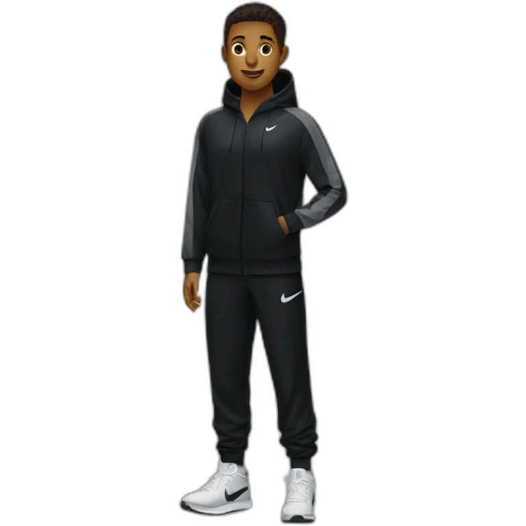 nike black tracksuit emoji