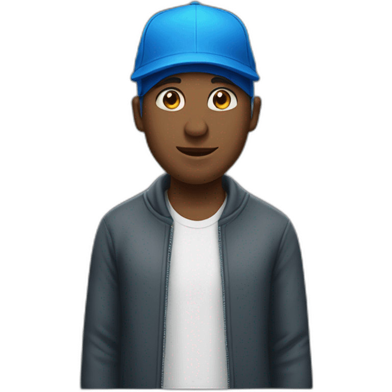 Guy with blue cap saying Skrrt emoji