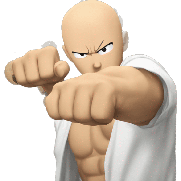 Saitama punching emoji