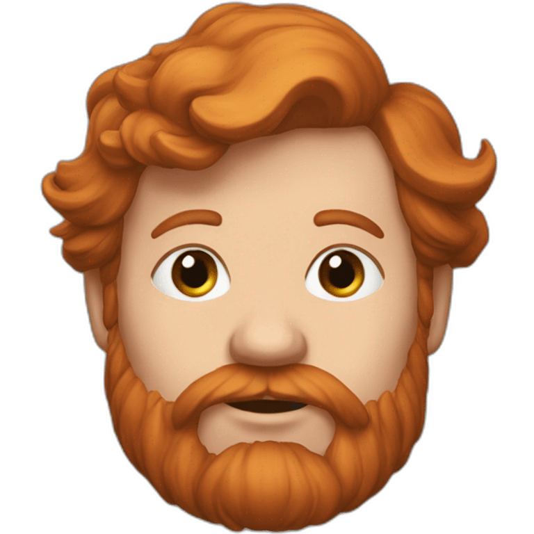 rousse gros nez emoji