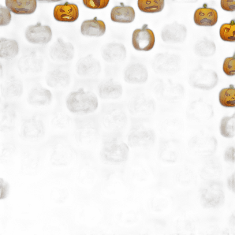 Angry pumpkin emoji