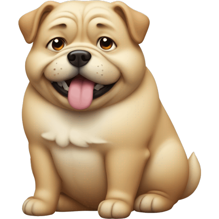 fat dog emoji