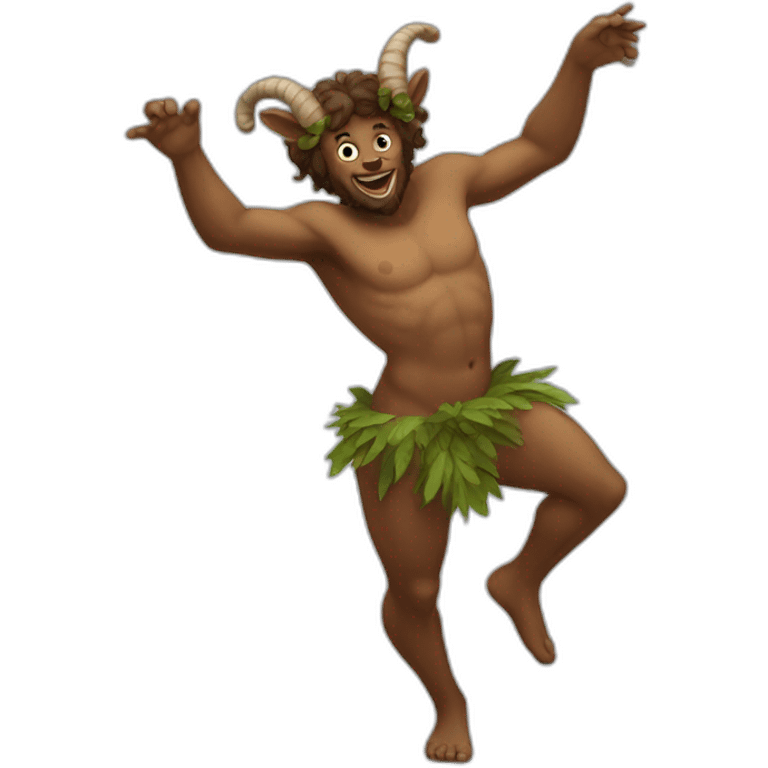 satyr dancing emoji