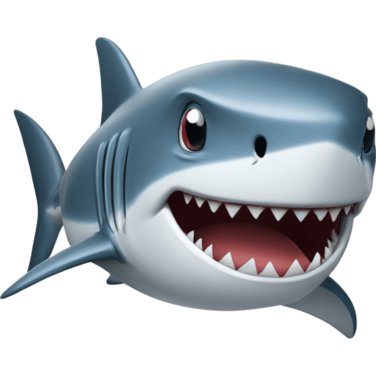 Shark whit a rugby ball emoji