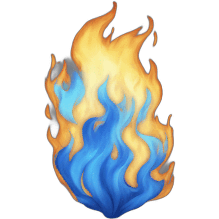 Blue fire emoji