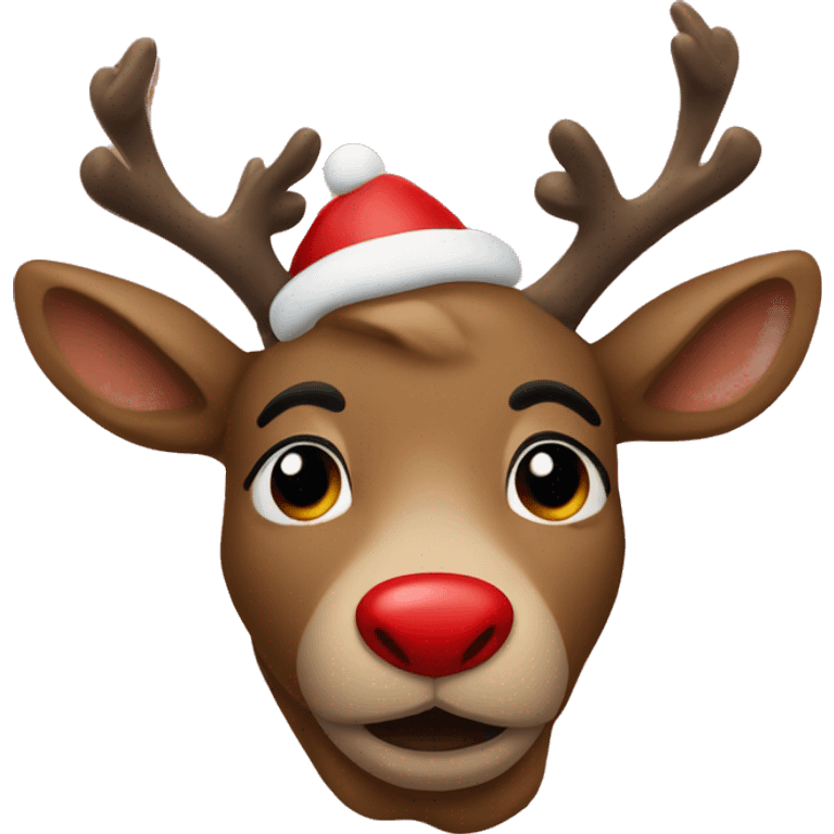 Red Nosed Reindeer emoji