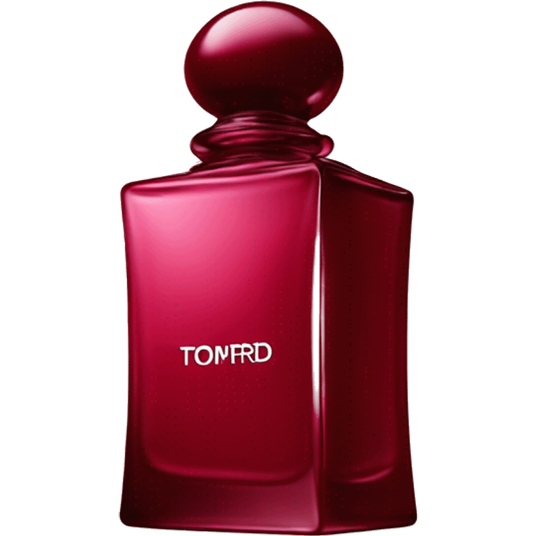 Iconic tom ford square Perfume bottle cherry emoji