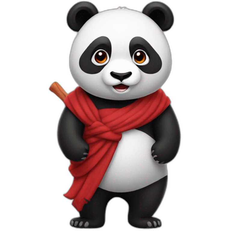 Panda rouge emoji