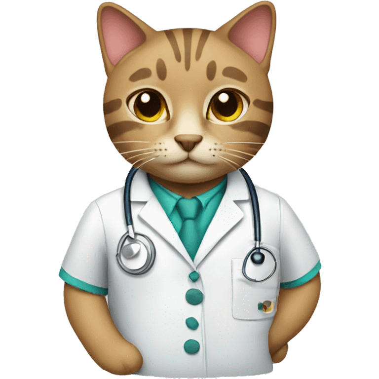 Cat doctor emoji