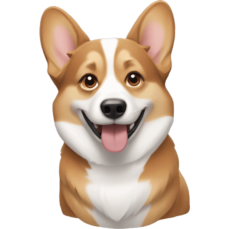 Corgi with husky emoji