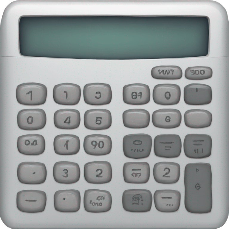 old calculator with a beard emoji