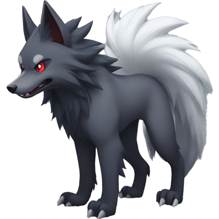 Zoroark-Mightyena full body emoji