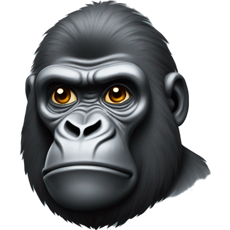 Rabin gorilla with papillotes emoji