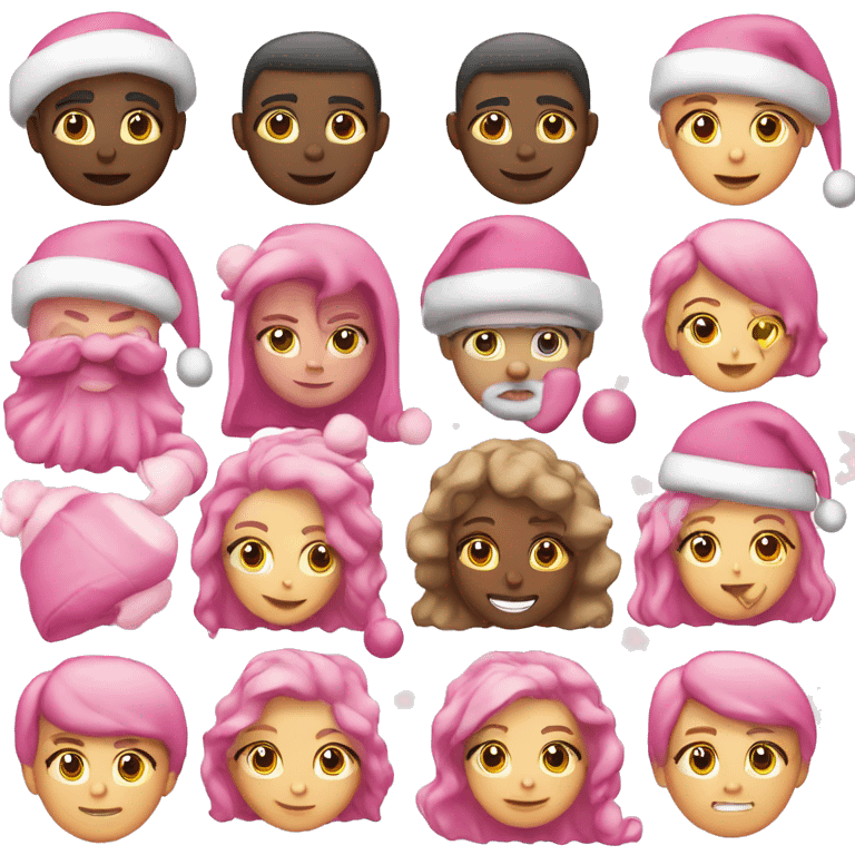 Pinke weihnachtsgeschenke emoji