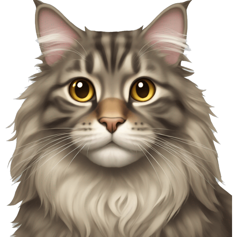 Cat maine coon emoji