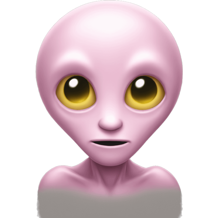 light pink alien emoji