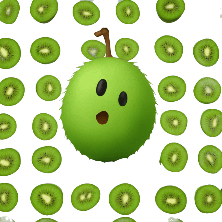 3D kiwi fruit  emoji