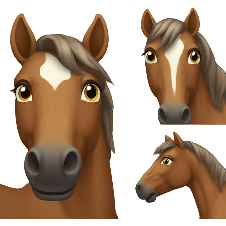 brown horse emoji