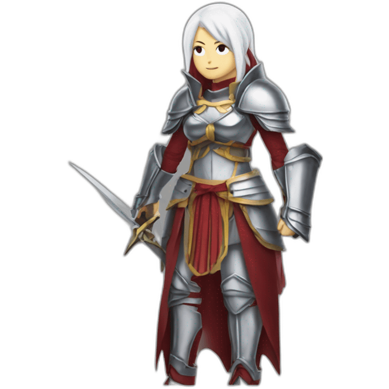 Erza scarlet en armure du dieu des destinés emoji