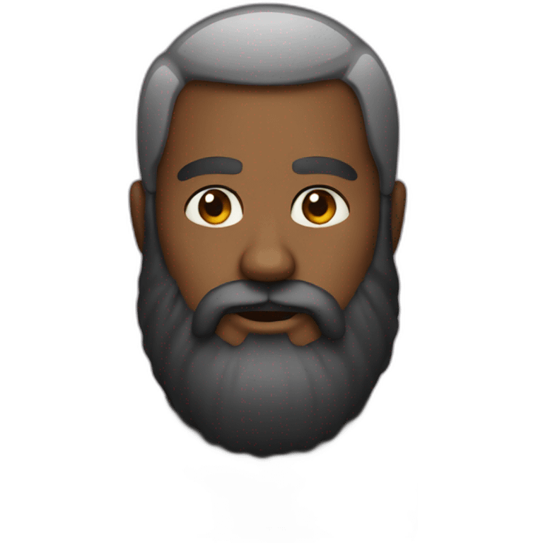 Black beard man emoji