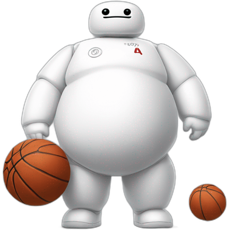 baymax as a basketball player emoji