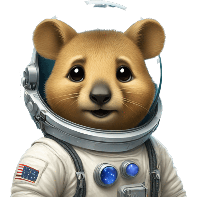 Quokka in a spacesuit emoji