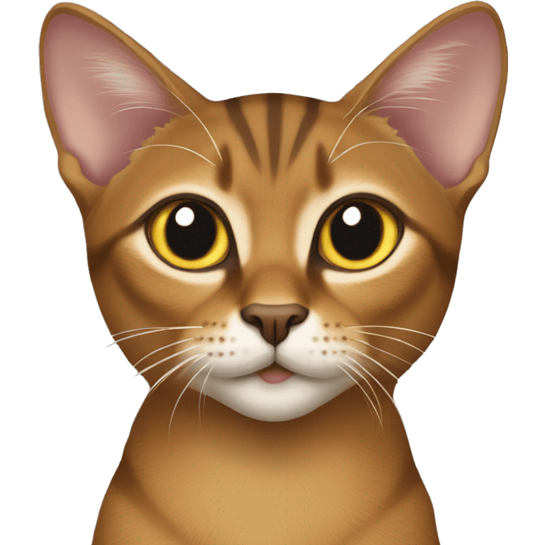 Abyssinian cat,Ticked tabby Coat,short hair emoji