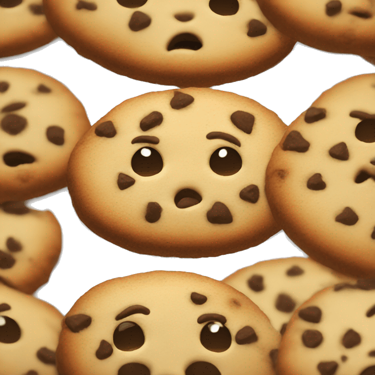 very sad cookie emoji