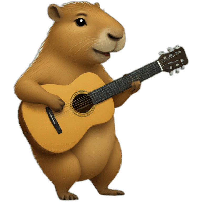 capybara playing guitar emoji