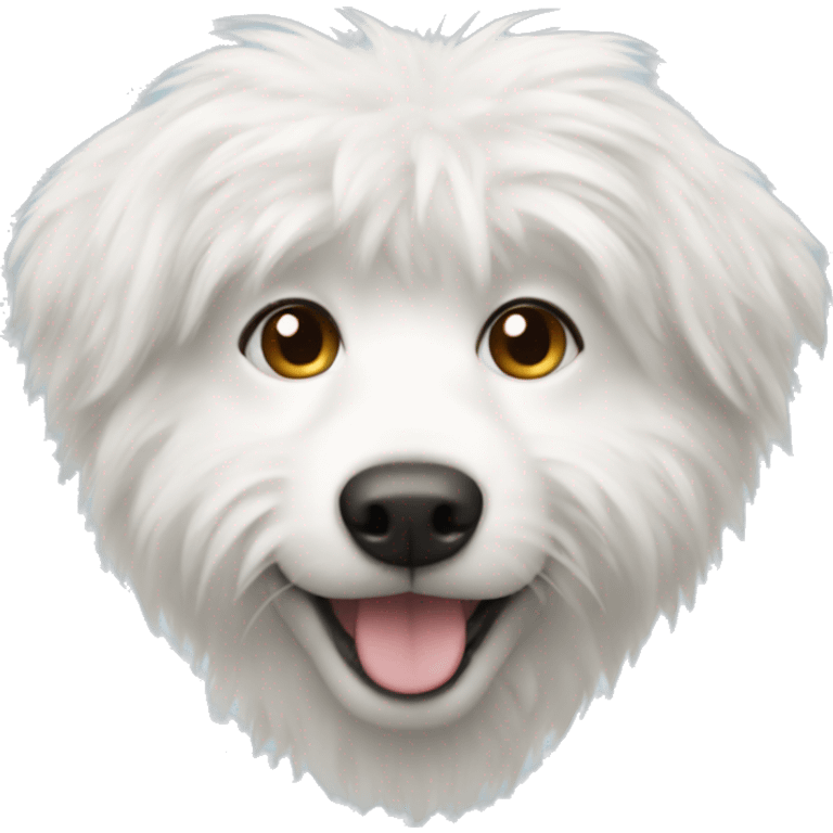 White furry dog  emoji