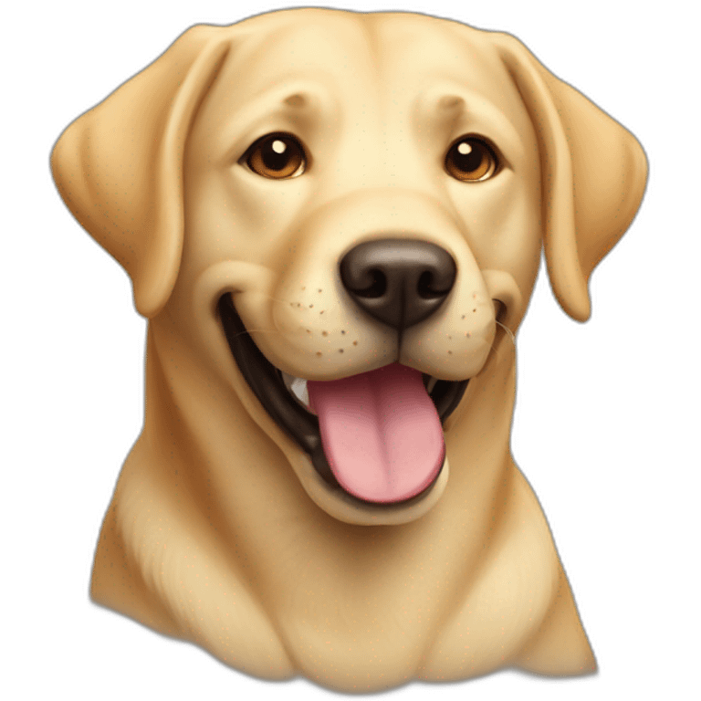 labrador smileing emoji