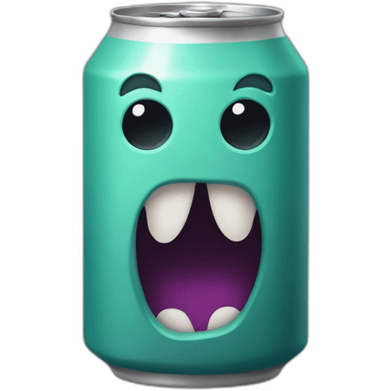 Une canette de Monster emoji