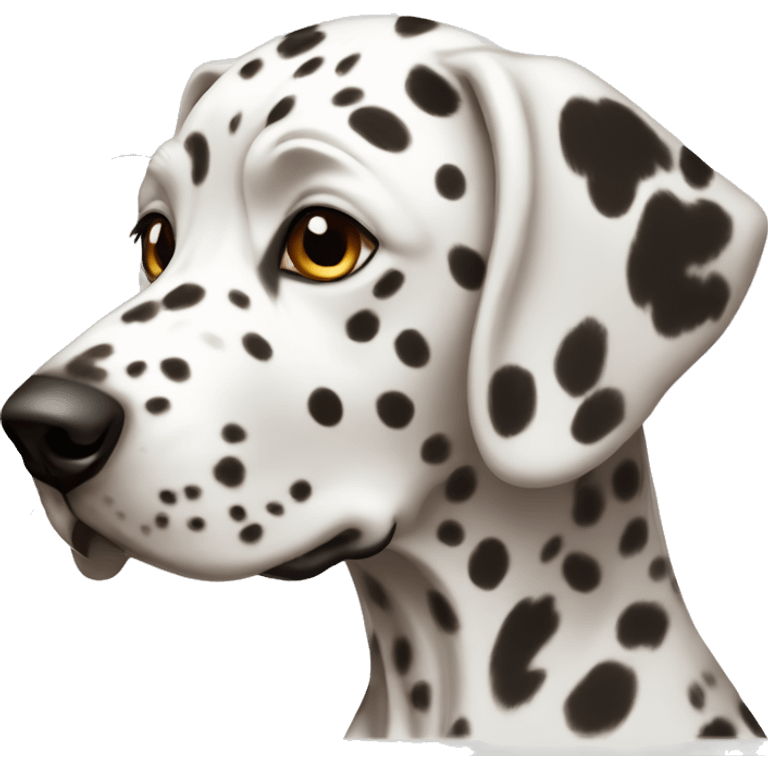 Dalmatian with brown colored spots emoji