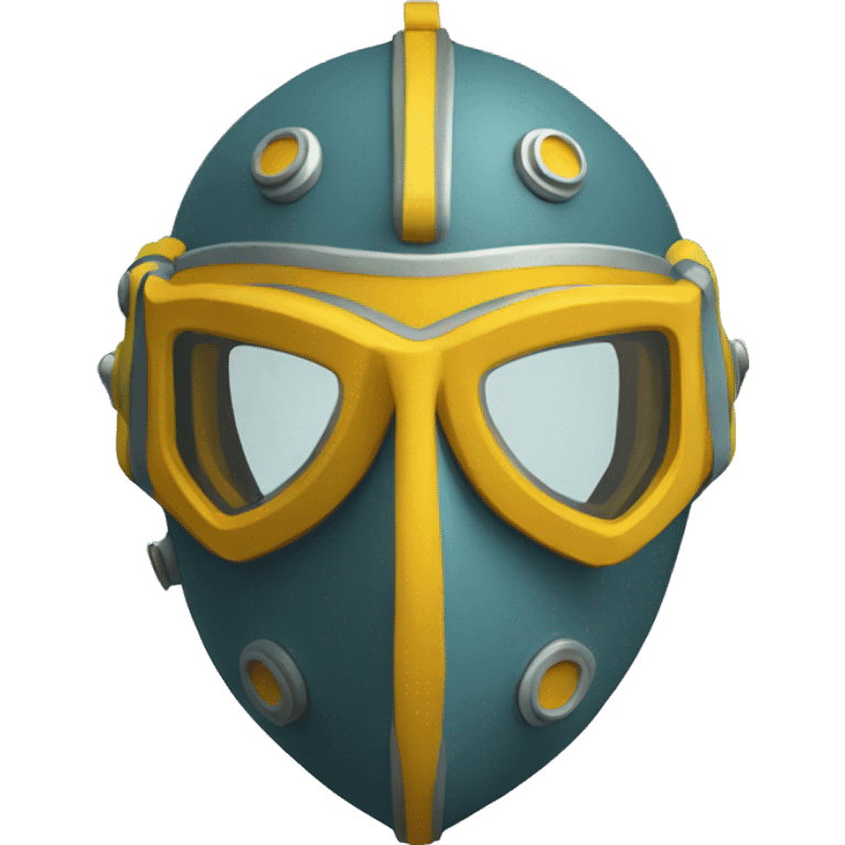 medieval scuba mask isometric emoji