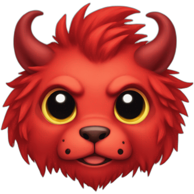 cute furry red demon emoji