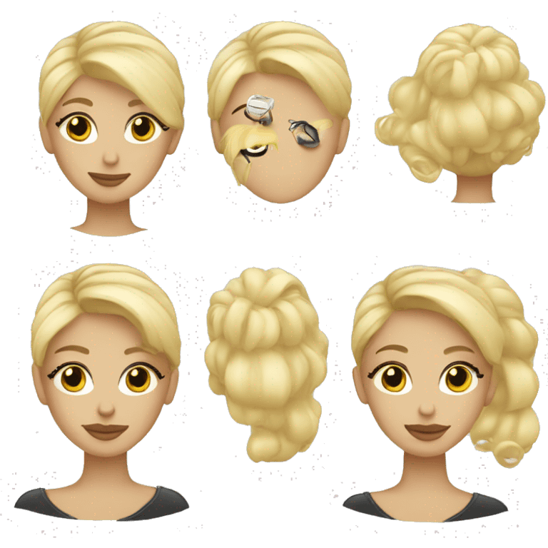 Blond in cosmetologist emoji