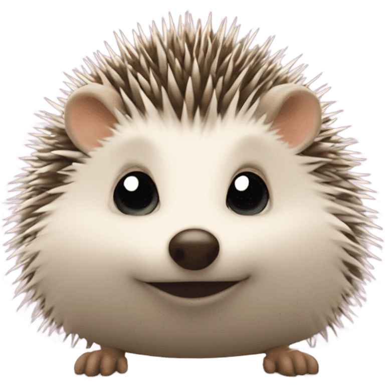 hedgehog with soft spikes on a catwalk emoji