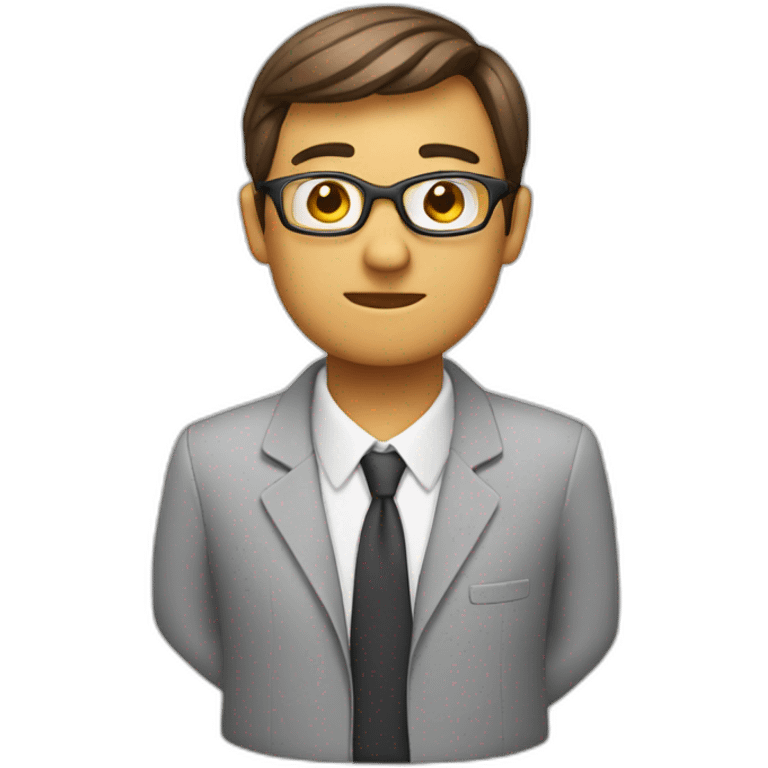 Financial planner who provides counseling for worries emoji