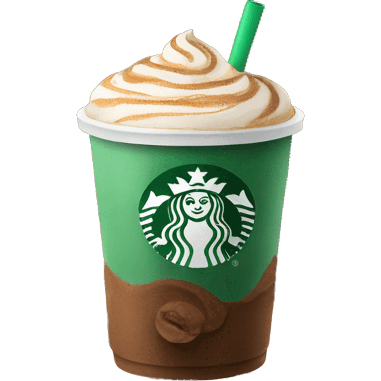 Starbucks coffe logo but starfucks coffee emoji