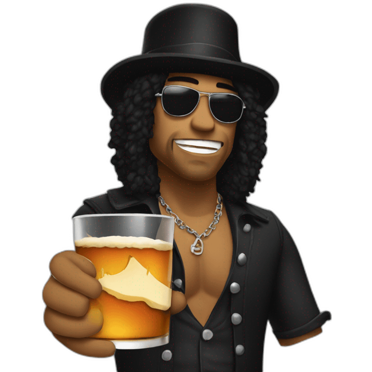 Slash drink whisky emoji