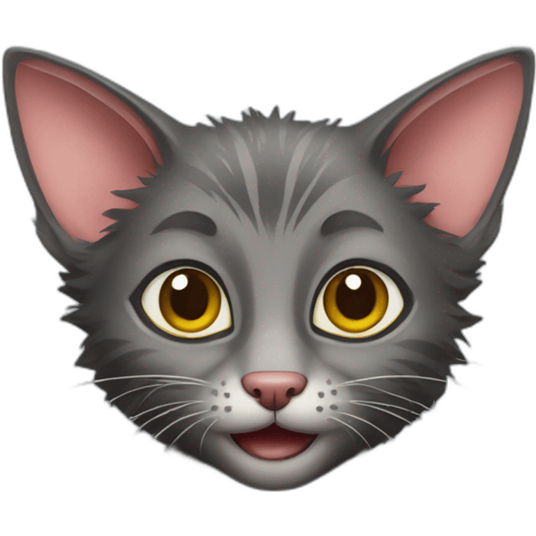 A lykoi cat emoji