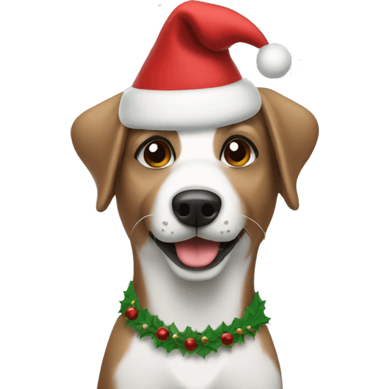 Christmas dog  emoji