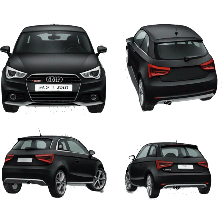 Black Audi a1 emoji