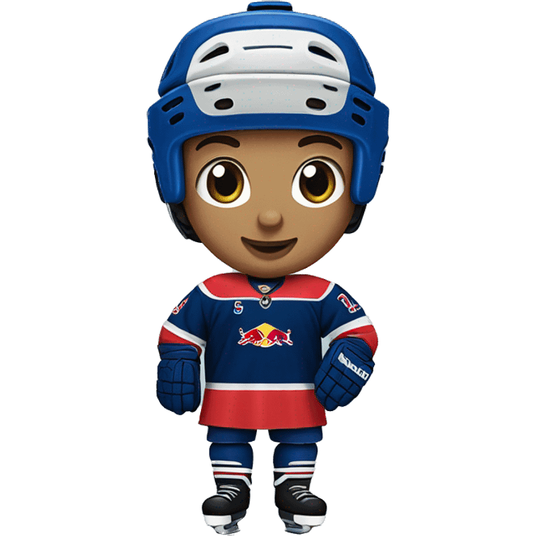 Red Bull Hockey Blue Jersey Blue Socks  emoji