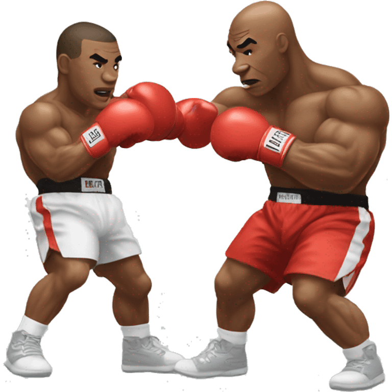 mike tyson boxing, upper body throwing a punch emoji