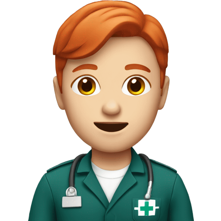 Red head paramedic emoji