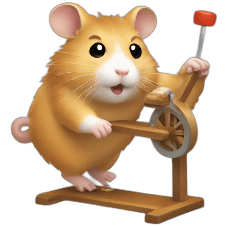 hamster running on a spinning wheel emoji