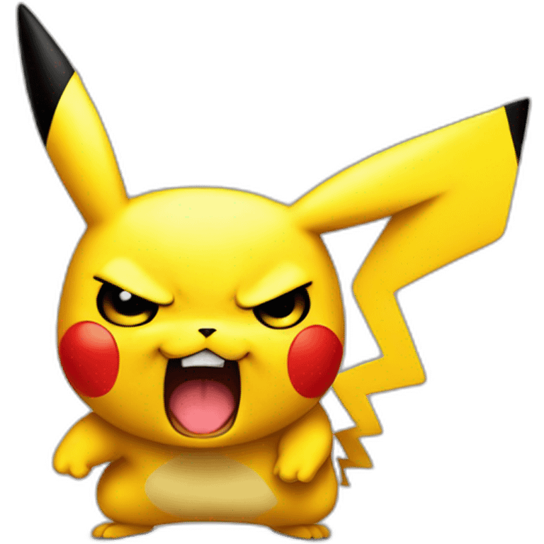 Angry pikachu emoji