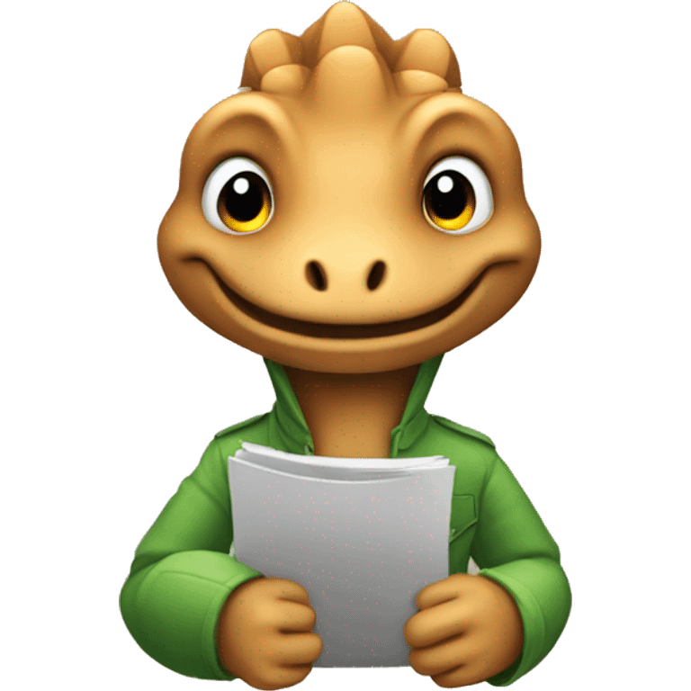 Dino typing emoji